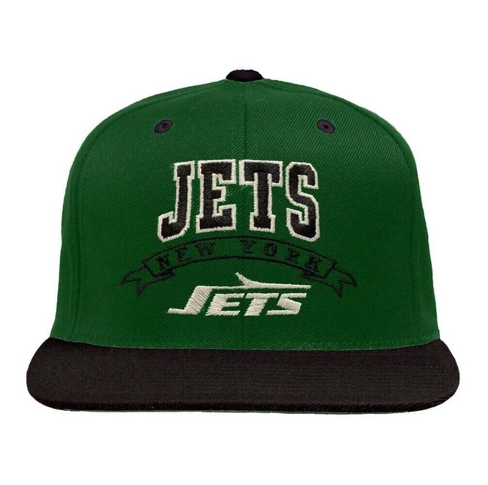 Reebok Vintage New York Jets Green/Black Arch Snapback Hat